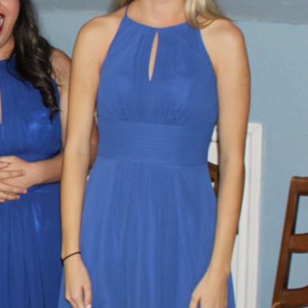 Floor length royal blue gown - Picture 2 of 3